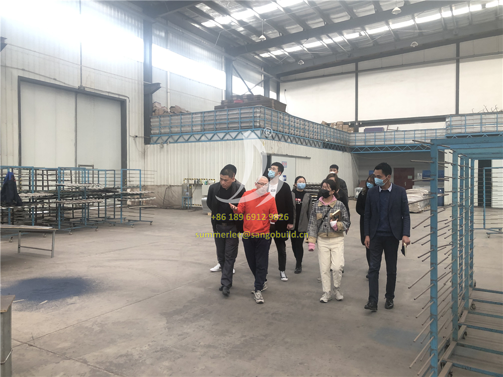 San-gobuild organized Staff Training and technical communication on stone coated metal roof tiles recently in Tianjin factory.