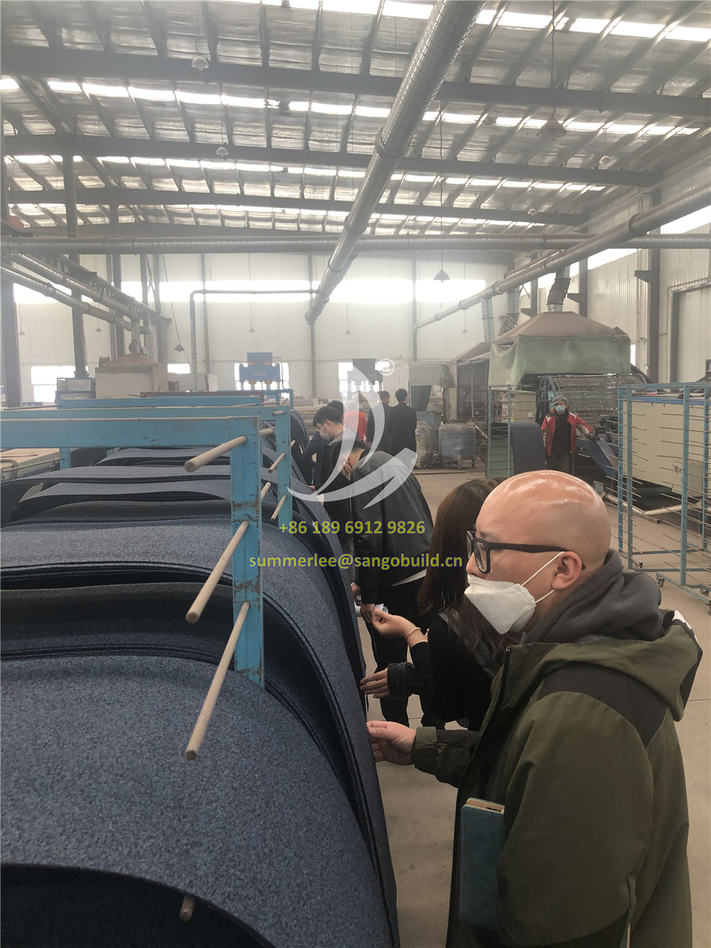 San-gobuild organized Staff Training and technical communication on stone coated metal roof tiles recently in Tianjin factory.