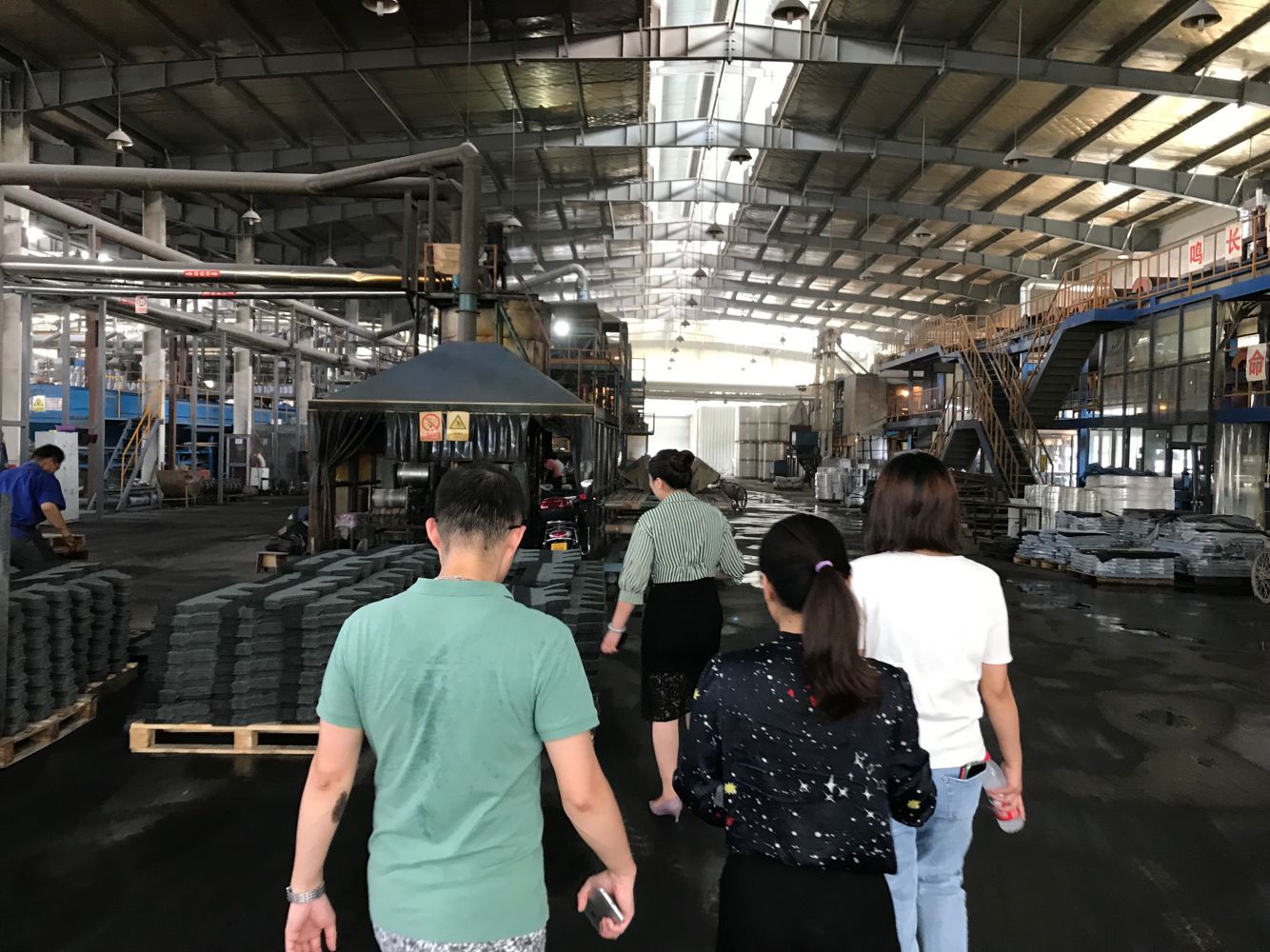 Brazil customer's agent in China came to visit our factory for cooperation yesterday