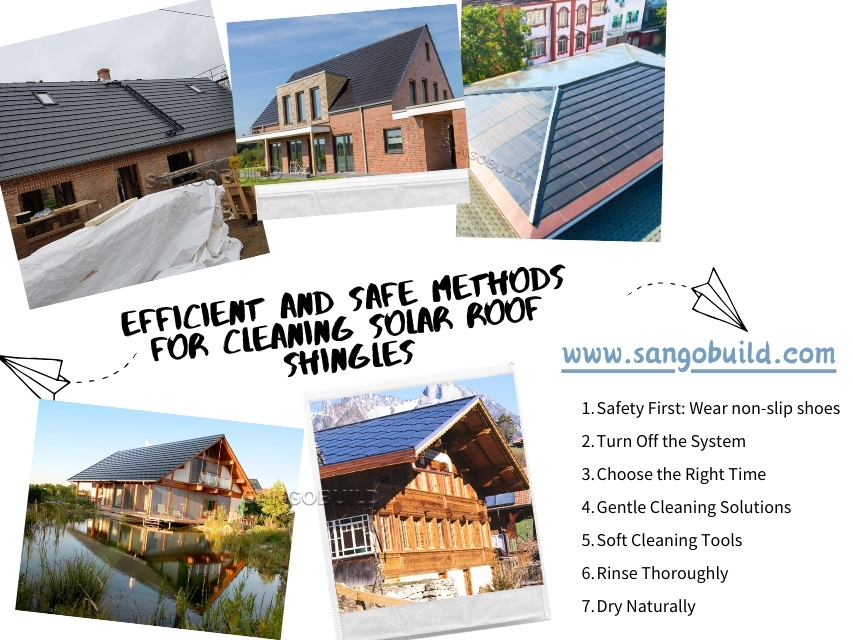 Efficient and Safe Methods for Cleaning Solar Roof Shingles