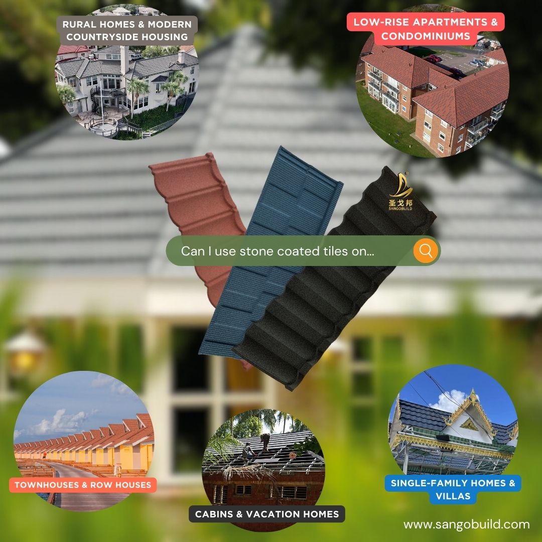 Which Types of Residences Are Stone Coated Metal Roof Tiles Suitable For
