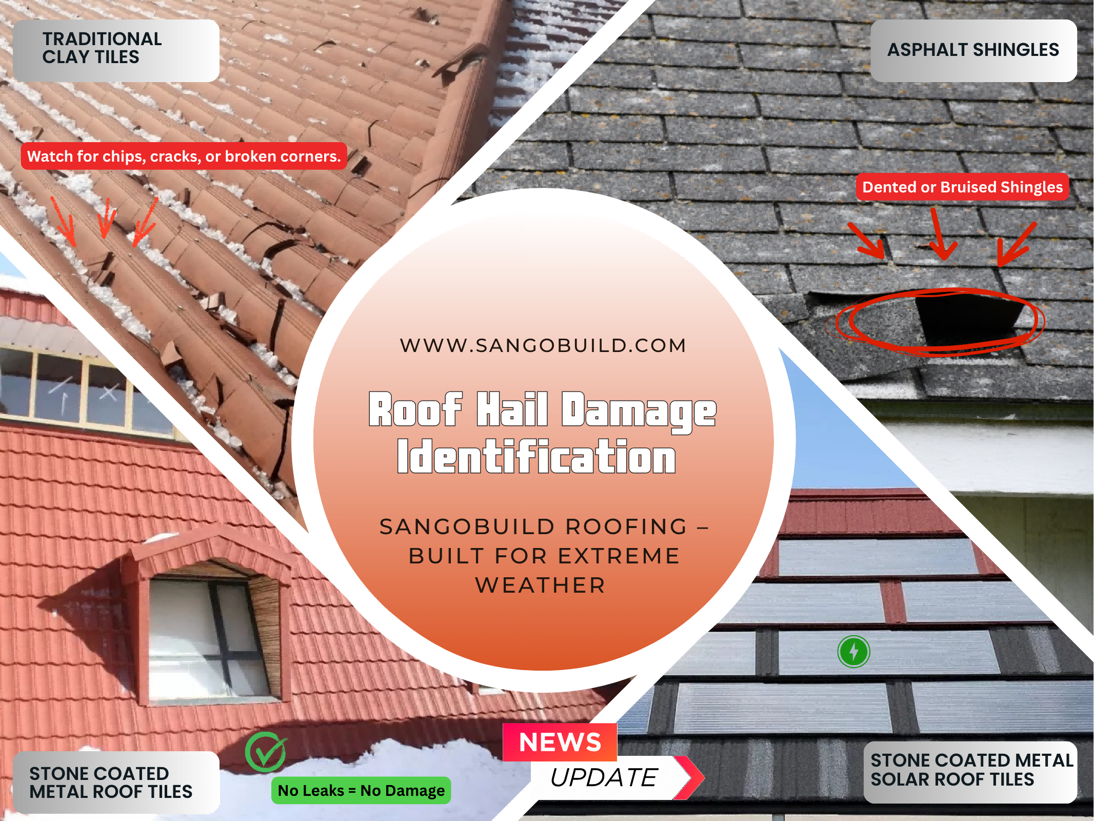 Roof Hail Damage Identification Guide: Engineered for Extreme Weather