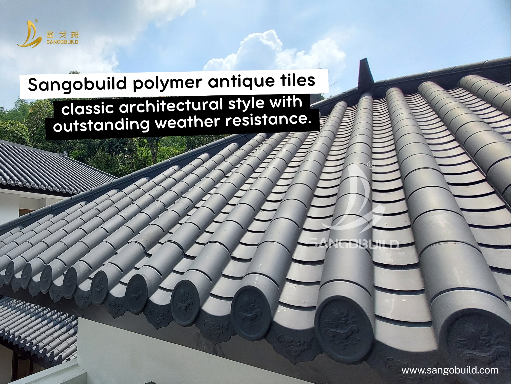 Top Pick for Ancient Style Restoration: SANGOBUILD Antique Roof Tiles Redefine Traditional Roofing