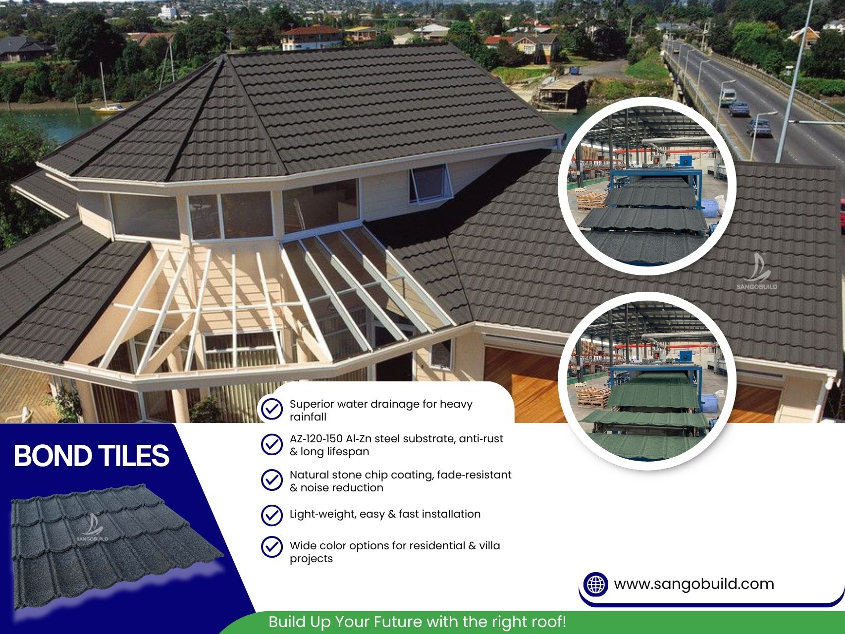 Bond Tile Roofing: Stone Coated Metal Roof Tiles for Modern Homes